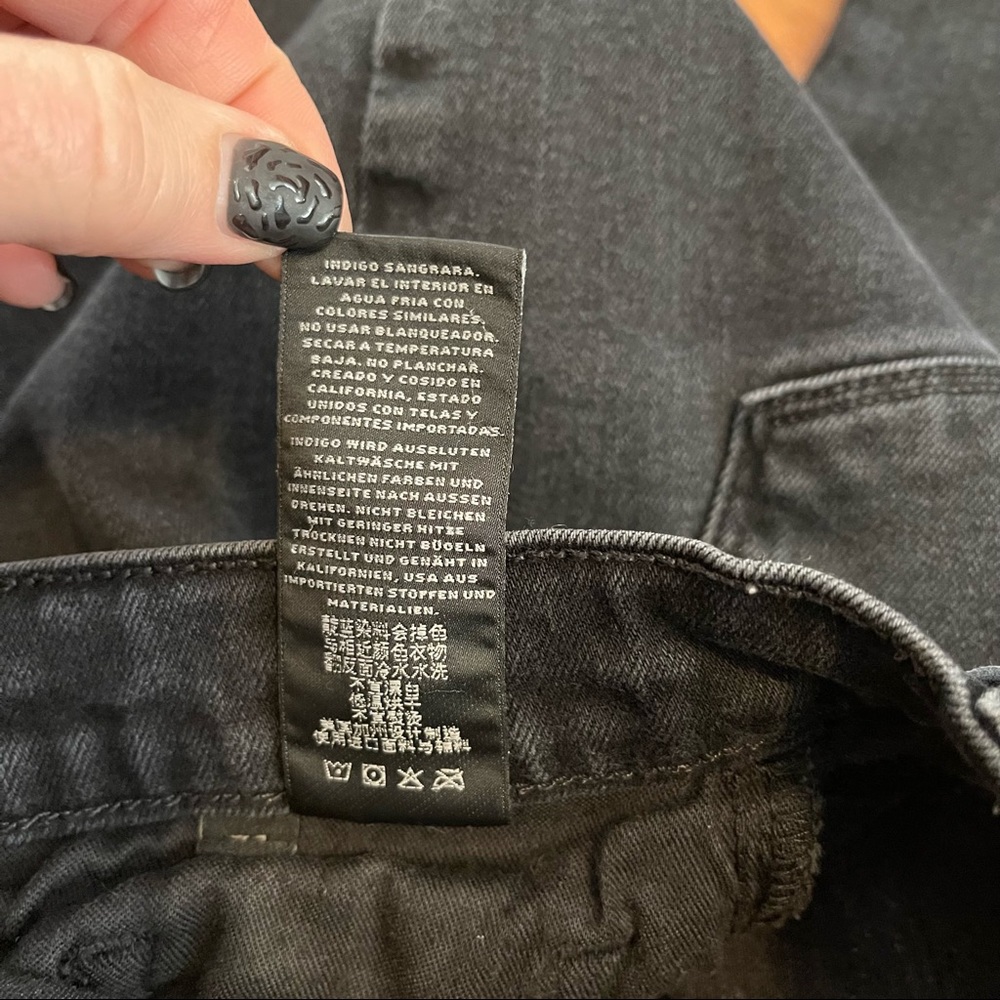 J Brand Tyler Black Slim Fit Jeans Amar Wash Size 31 - Picture 6 of 10